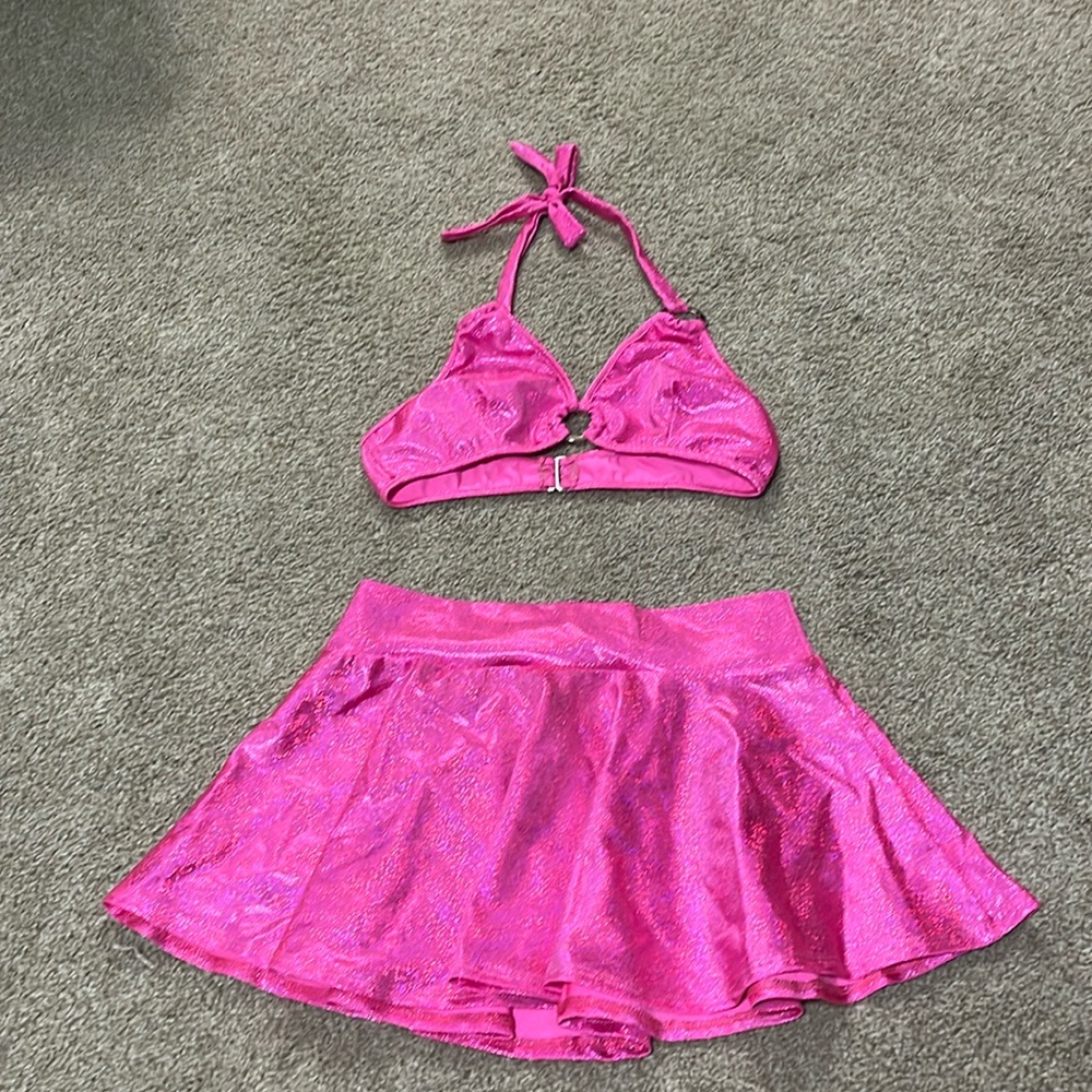 Pink Rave skirt set